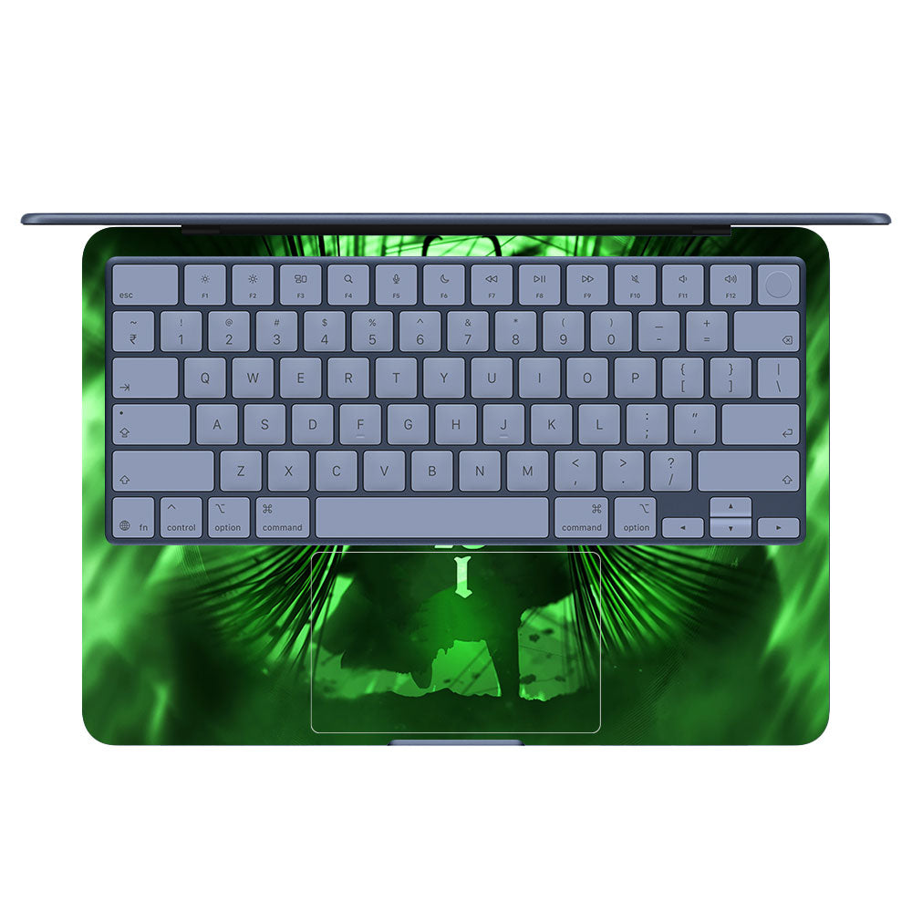 Loki's Green Aura MacBook Neo 13 Laptop Skin