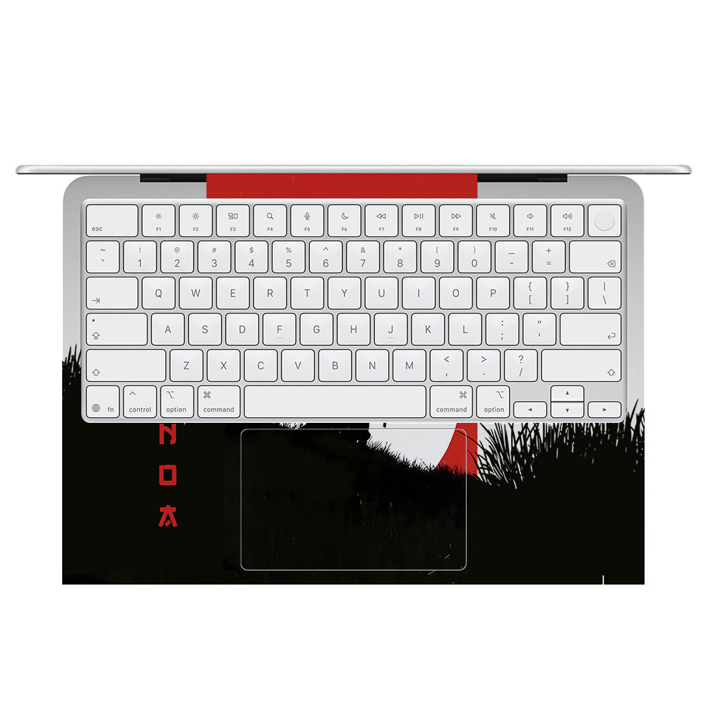 Transparent Swordsman’s Resolve MacBook Neo 13 Laptop Skin