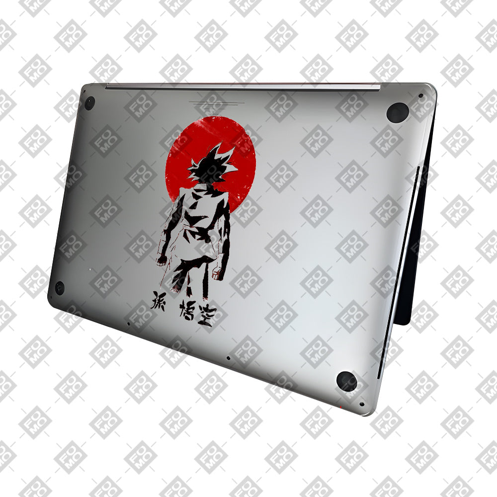 Transparent Sunset Samurai MacBook Neo 13 Laptop Skin