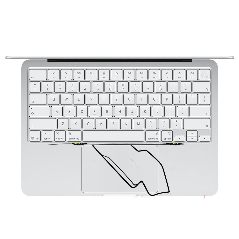 Transparent Track King MacBook Neo 13 Laptop Skin