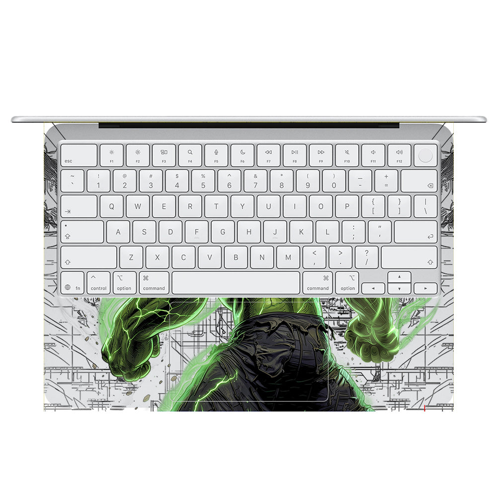 Transparent Hulk Smash MacBook Neo 13 Laptop Skin