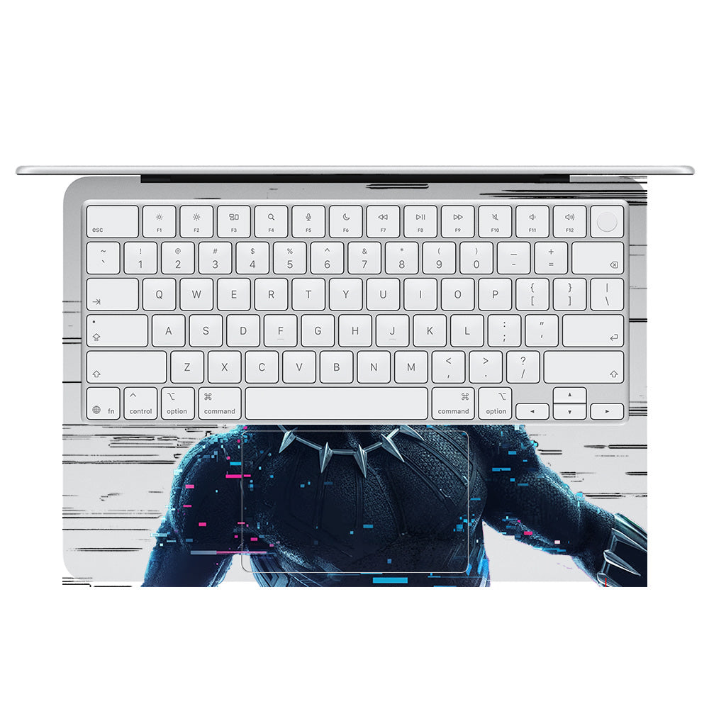 Transparent Glitchborne Panther MacBook Neo 13 Laptop Skin