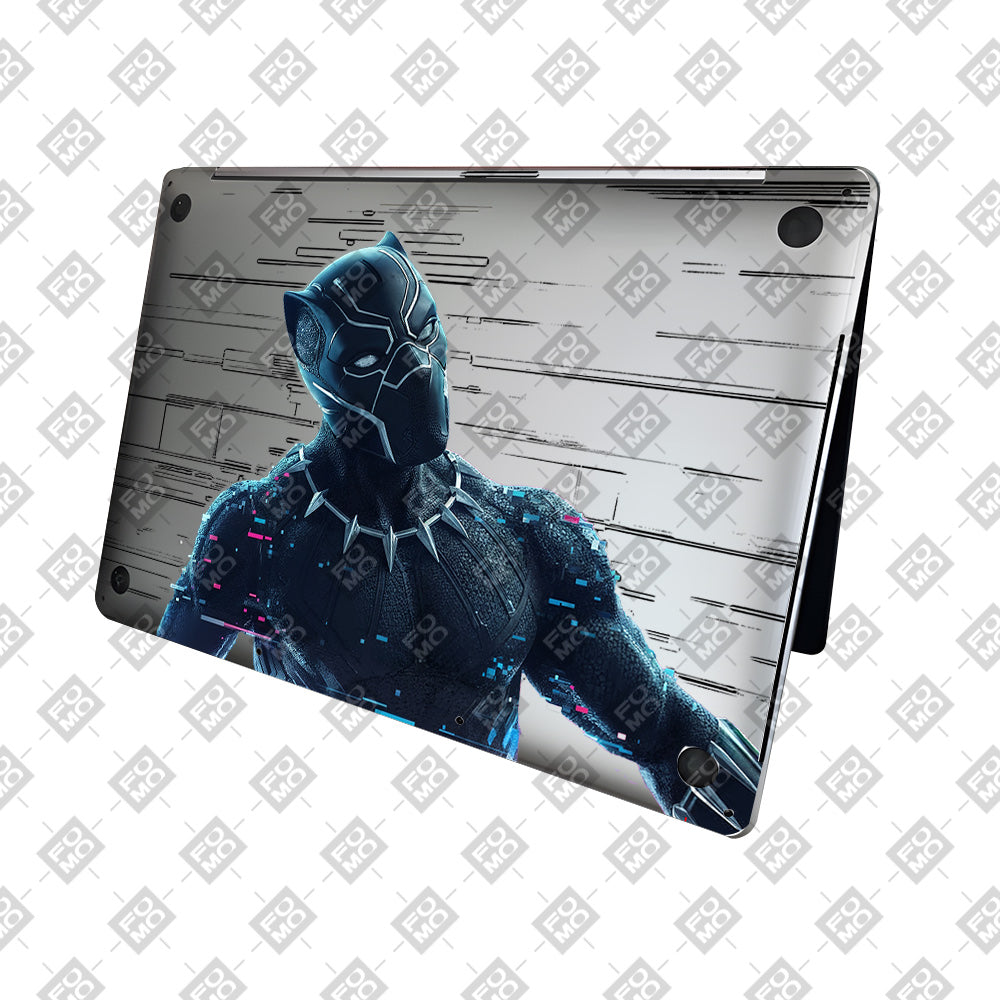 Transparent Glitchborne Panther MacBook Neo 13 Laptop Skin