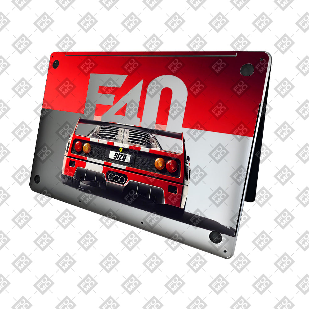 Transparent Ferrari F40 MacBook Neo 13 Laptop Skin