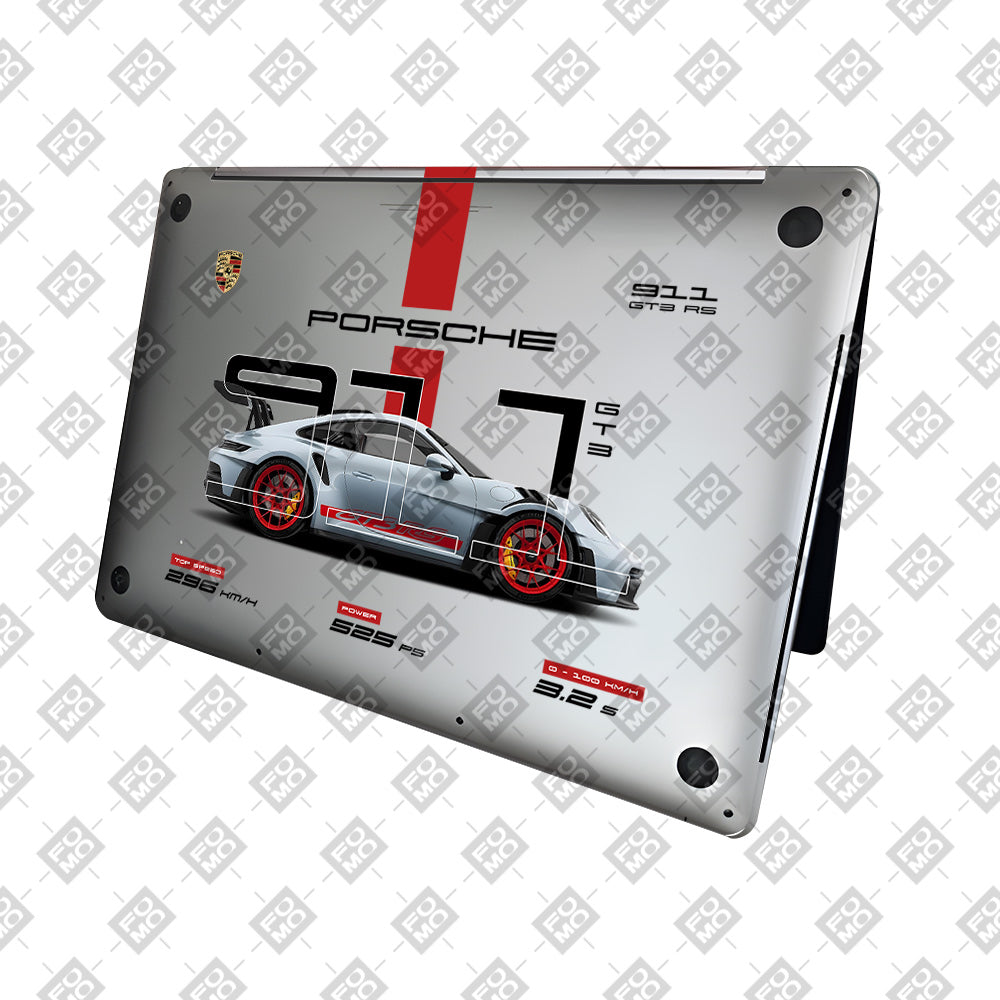 Transparent Porsche 911 GT3 RS MacBook Neo 13 Laptop Skin