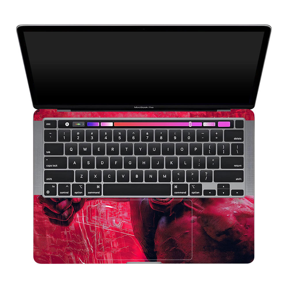 Gamma Rage Red Hulk MacBook Pro 13 M2 2022 Laptop Skin