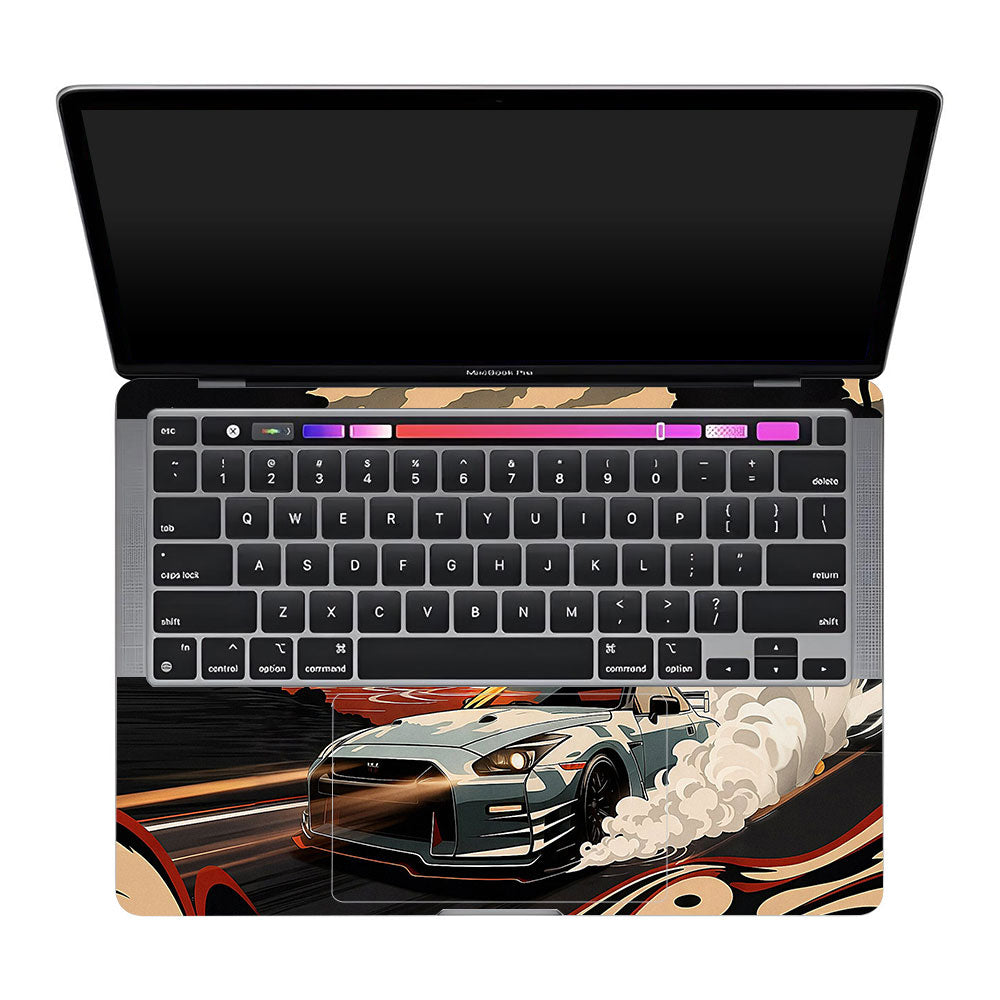 Samurai Rising Sun GTR MacBook Pro 13 M2 2022 Laptop Skin