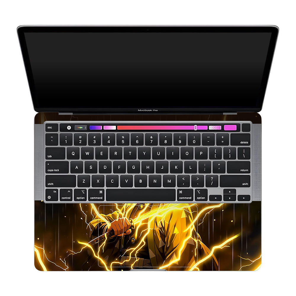 Thunder Soul Lightning Zenitsu MacBook Pro 13 M1 2020 3D Laptop Skin