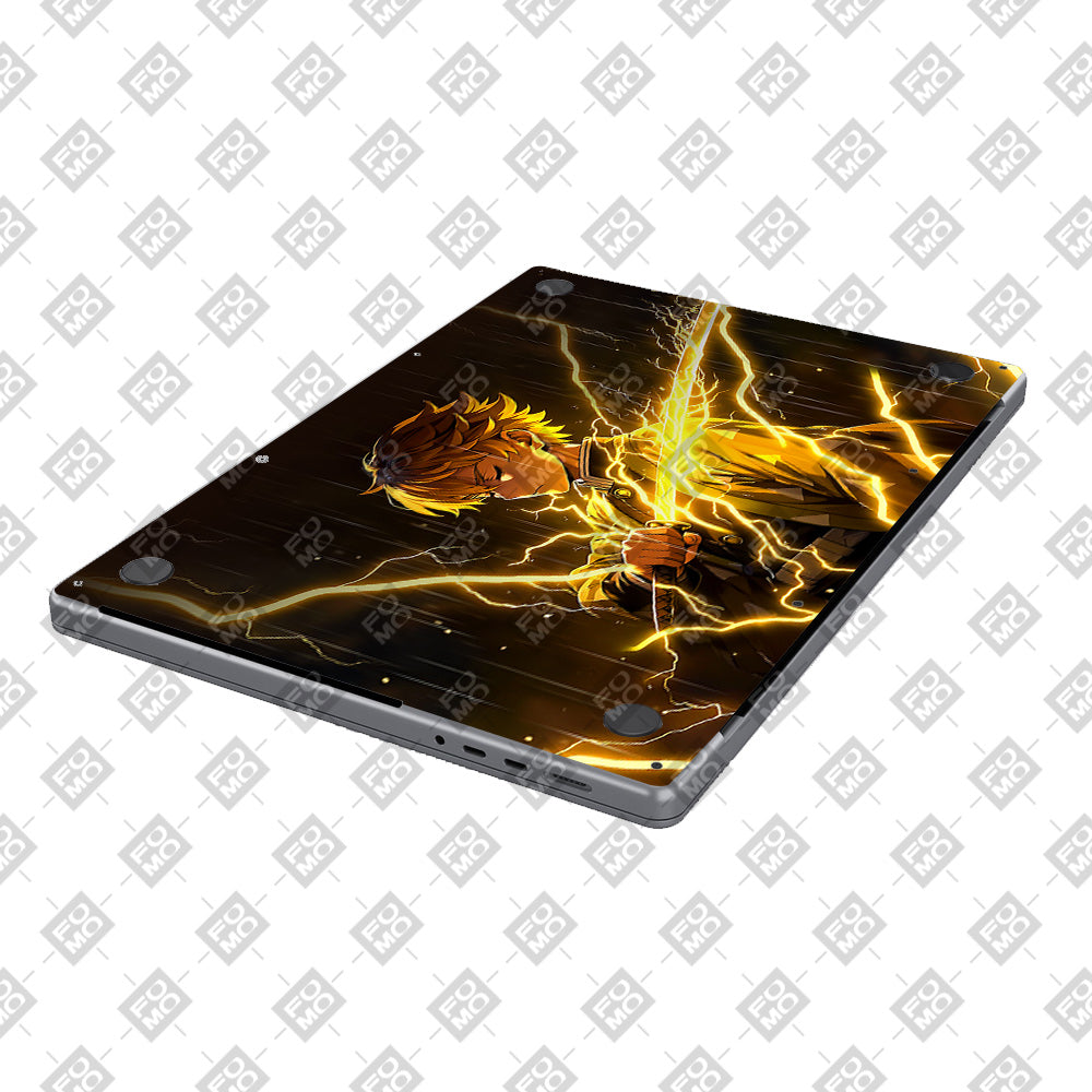 Thunder Soul Lightning Zenitsu MacBook Pro 13 M1 2020 3D Laptop Skin