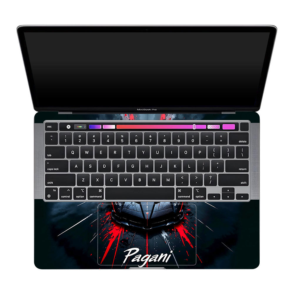 Pagani Midnight Impact MacBook Pro 13 M2 2022 Laptop Skin