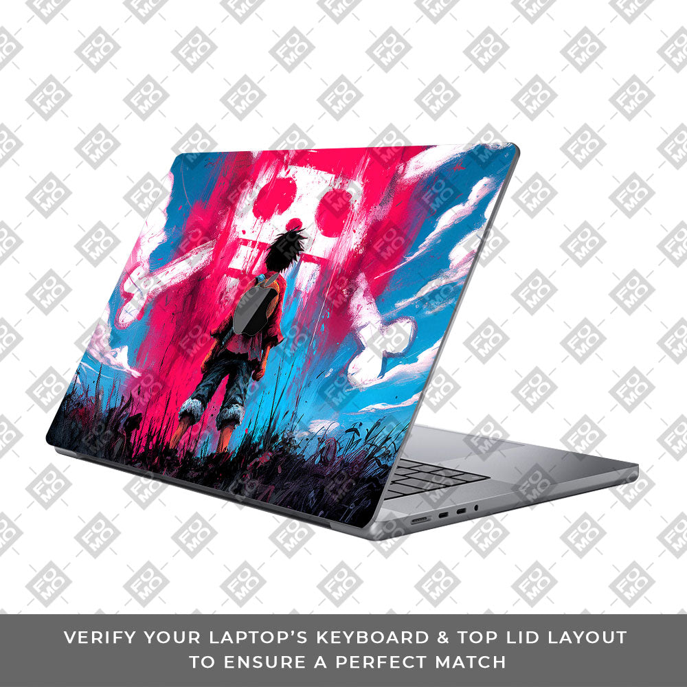 Straw Hat Graffiti One Piece MacBook Pro 16 M1, M2, M3, M4 2021-2024 Laptop Skin
