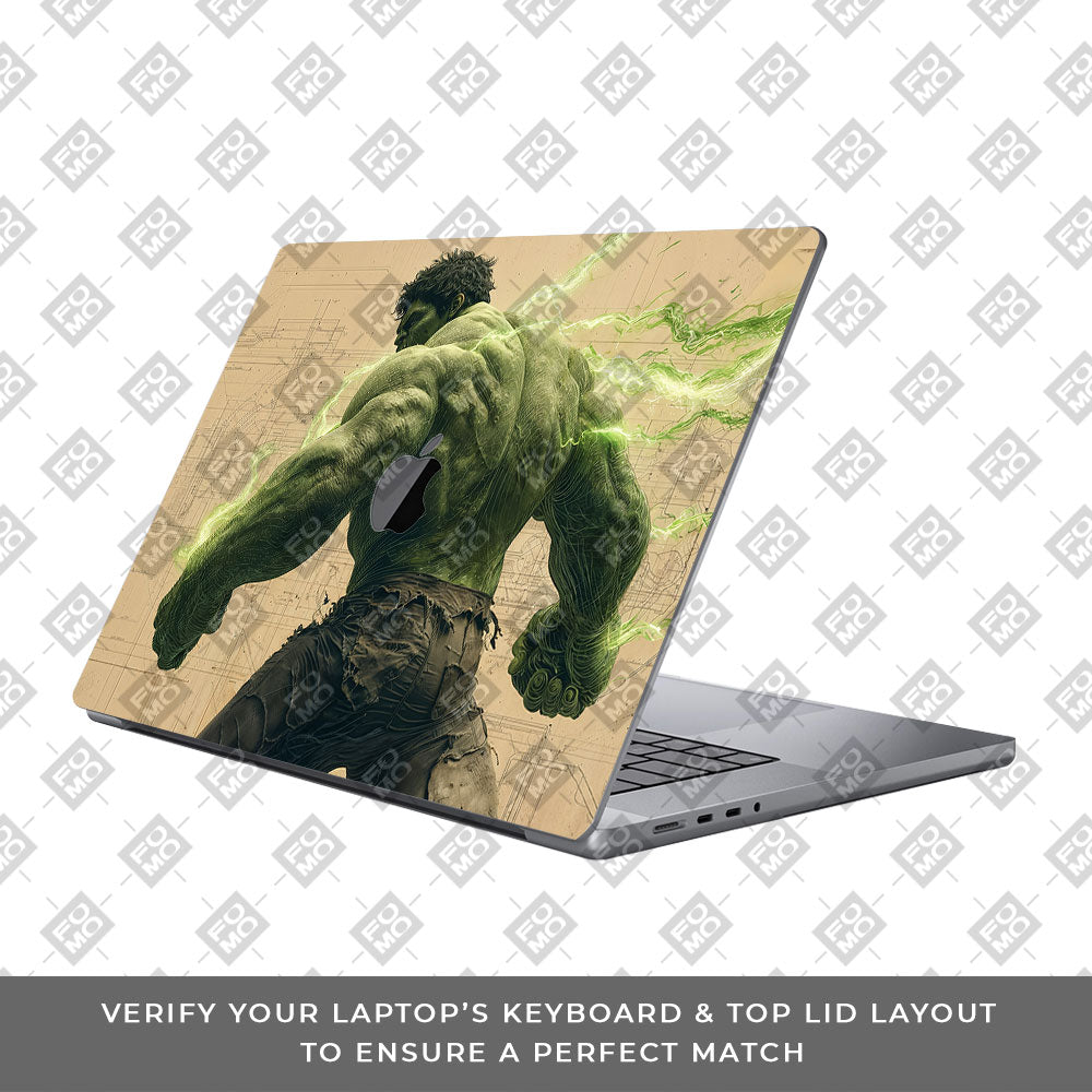 Hulk Unleashed MacBook Pro 16 M1, M2, M3, M4 2021-2024 Laptop Skin