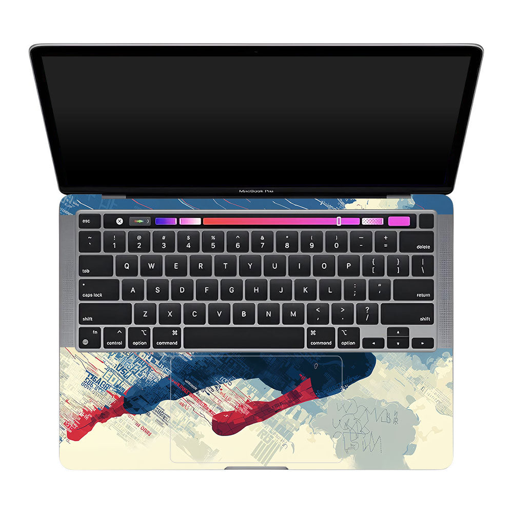 Spiderman Velocity MacBook Pro 13 M2 2022 Laptop Skin