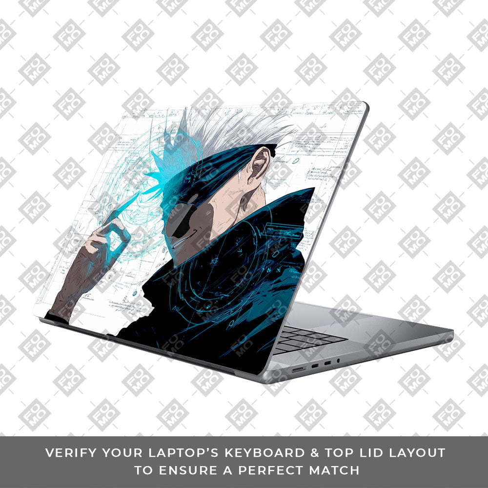 Gojo Satoru Power MacBook Pro 16 M1, M2, M3, M4 2021-2024 Laptop Skin