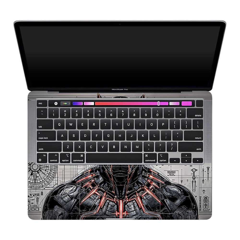Black Panther Vibranium Tech MacBook Pro 13 M1 2020 3D Laptop Skin