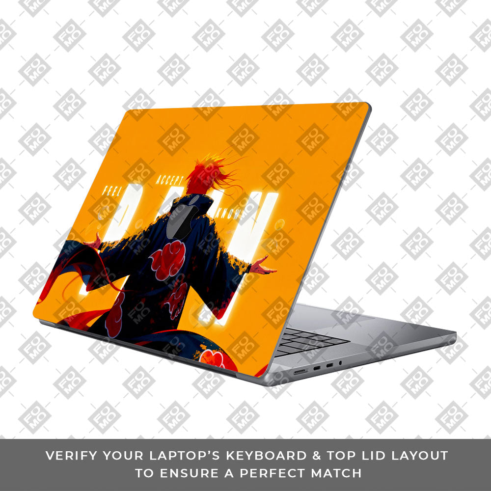 Pain Six Paths  MacBook Pro 16 M1, M2, M3, M4 2021-2024 Laptop Skin