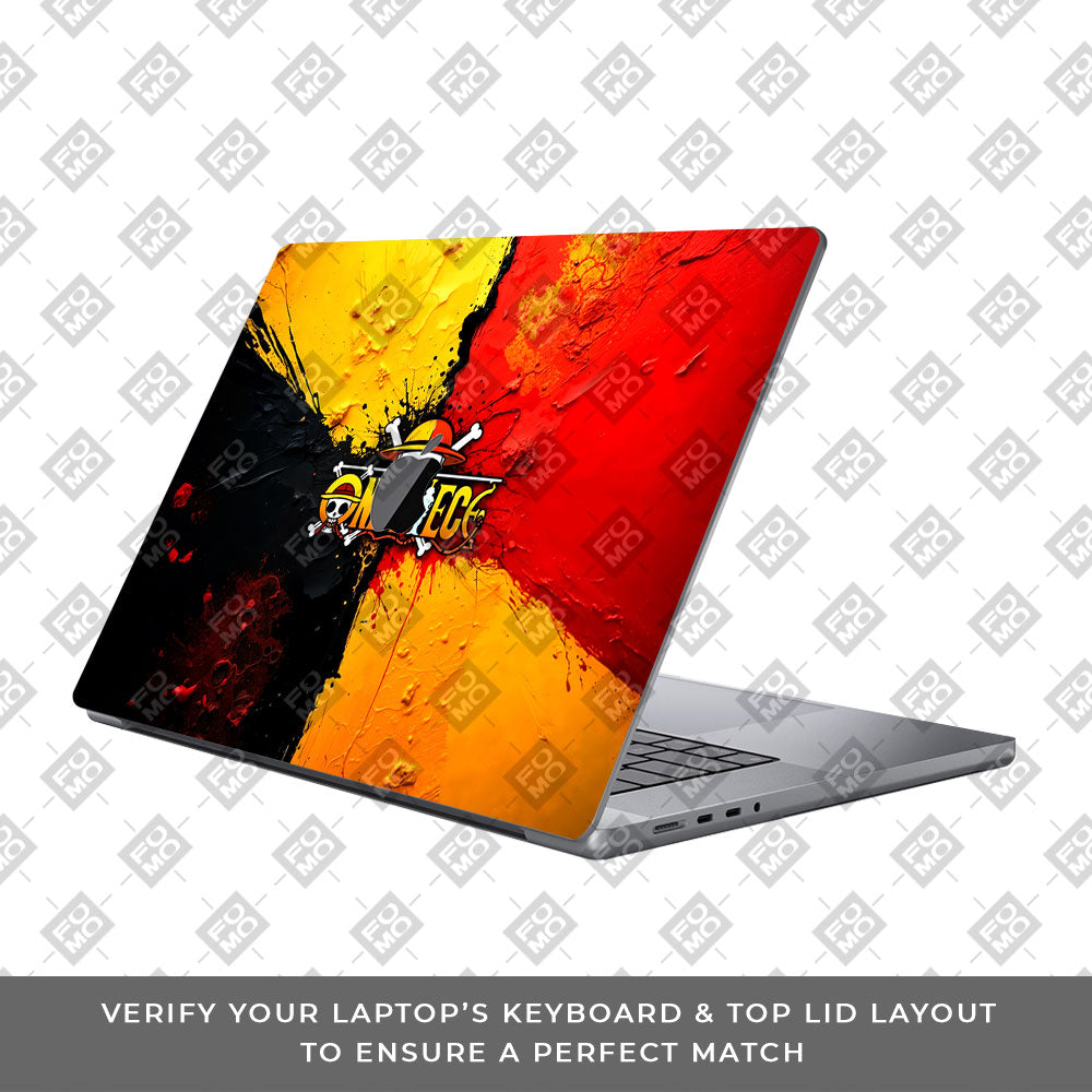 One Piece Paint Splash MacBook Pro 13 M1 2020 Laptop Skin
