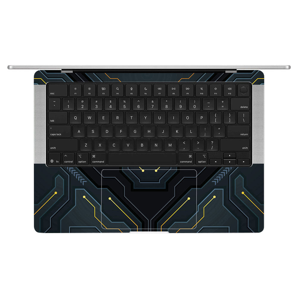 Futuristic Techno MacBook Pro 14 M5 2025 Laptop Skin