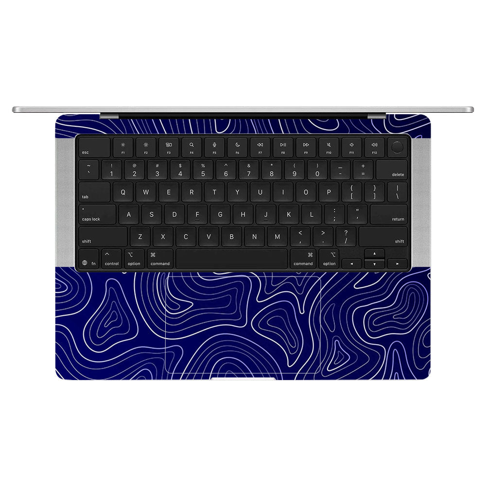 Deep Blue Contour Depths MacBook Pro 14 M5 Pro/Max 2026 Laptop Skin