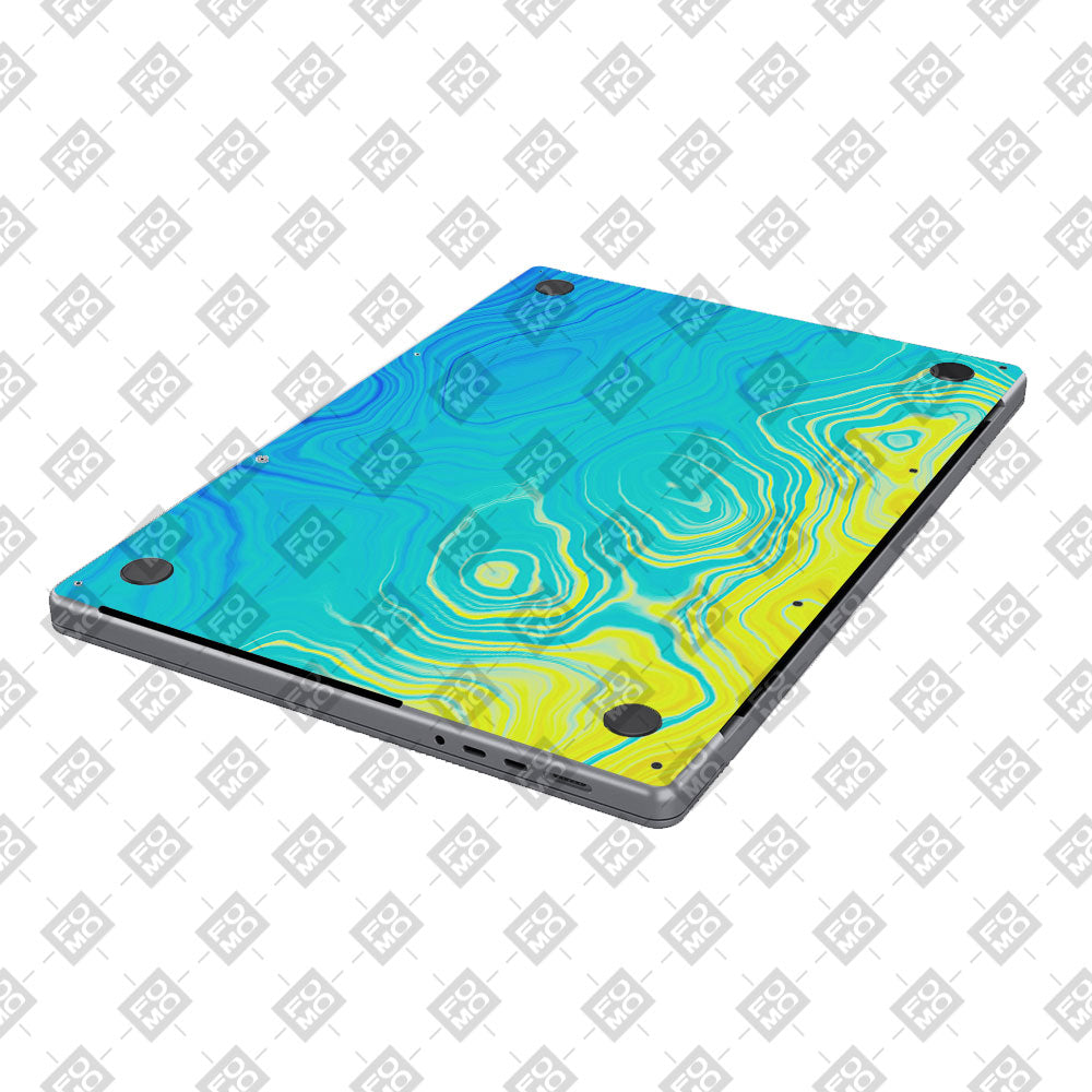 Ocean Gradient Waves MacBook Pro 14 M5 2025 Laptop Skin