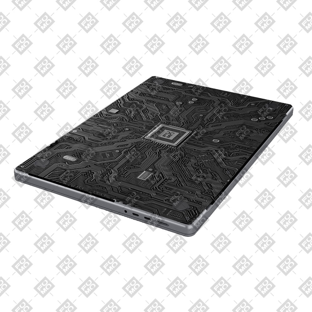 FOMO Circuit Dark Mode MacBook Pro 14 M5 2025 Laptop Skin