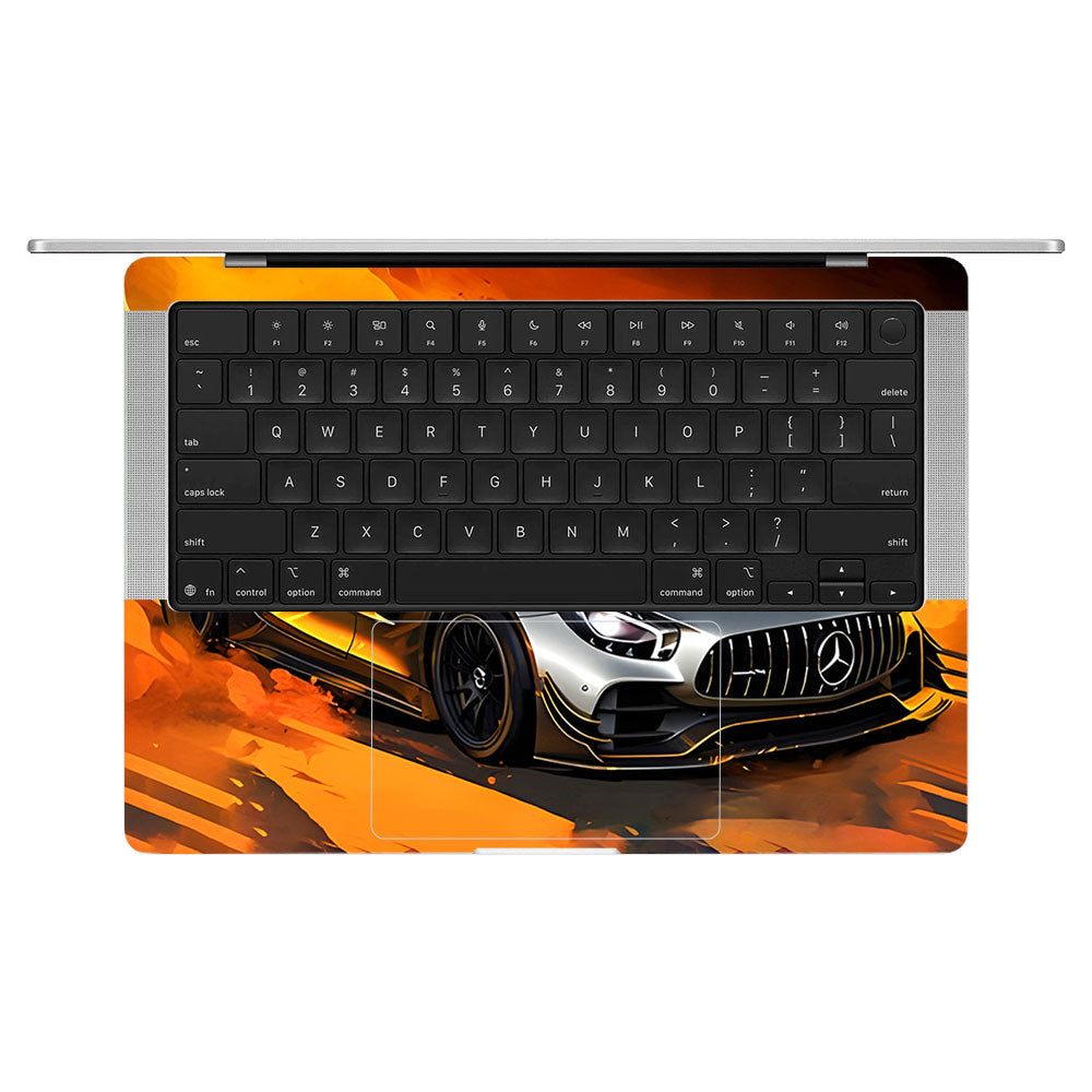 Mercedes AMG GT MacBook Pro 14 M5 2025 Laptop Skin
