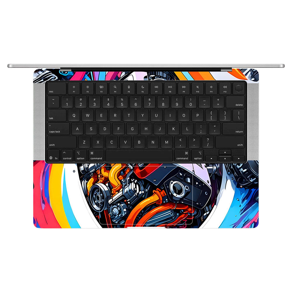 Power in Motion MacBook Pro 14 M5 2025 Laptop Skin
