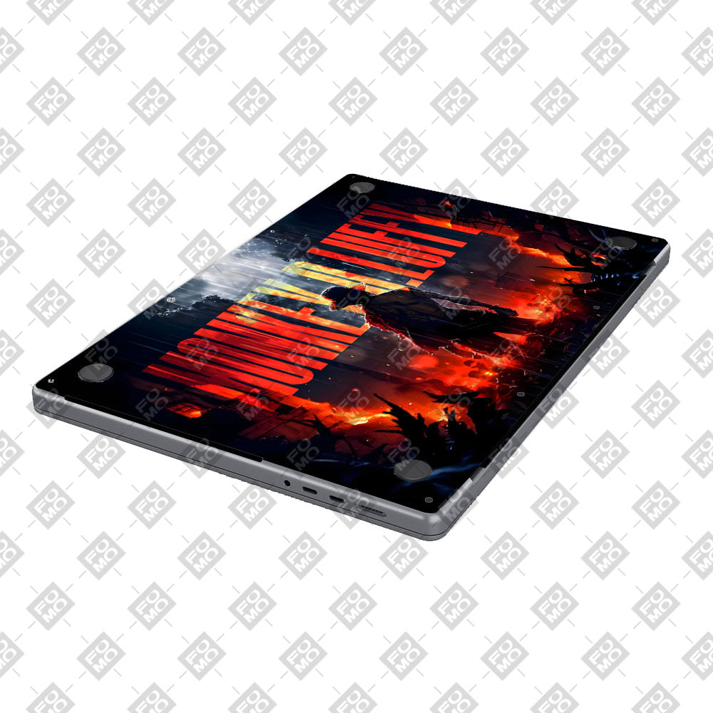 Monkey D. Luffy Blazing Red MacBook Pro 14 M5 Pro/Max 2026 Laptop Skin