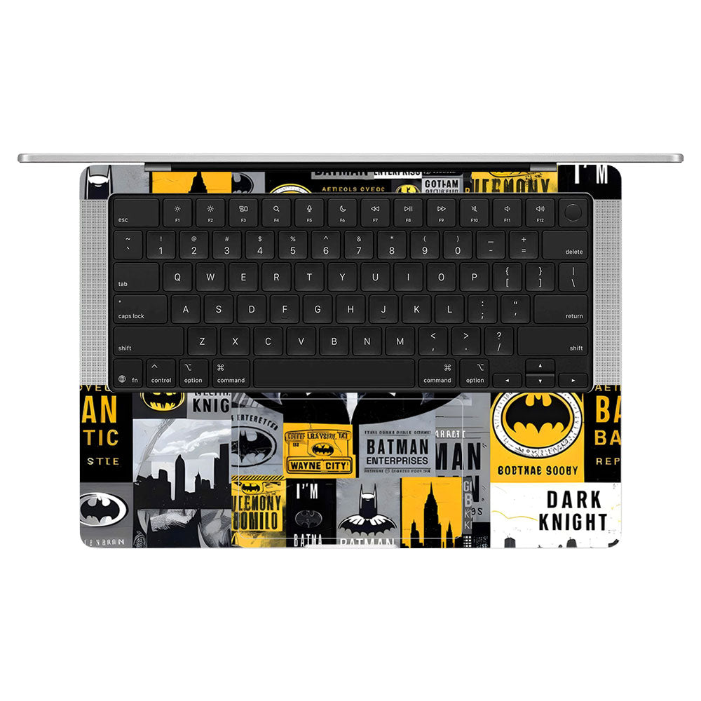Batman Collage MacBook Pro 14 M5 2025 Laptop Skin