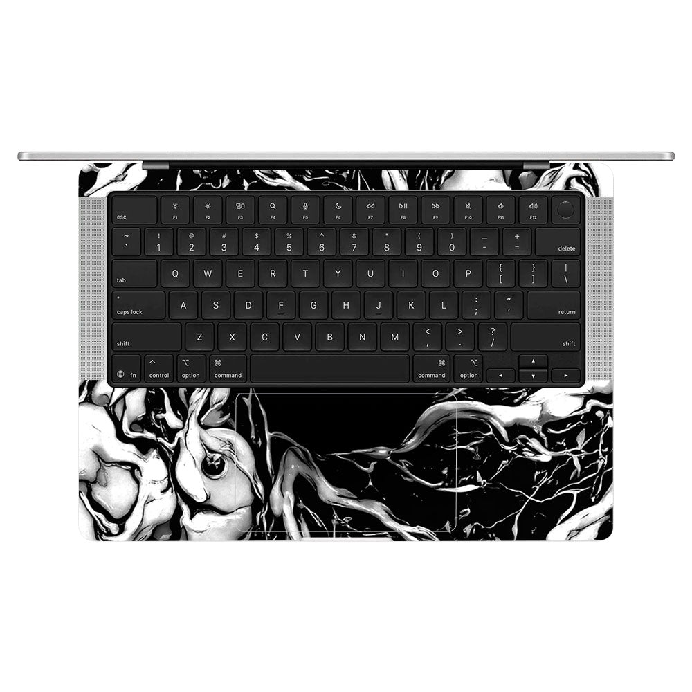 Spiderman Web Black MacBook Pro 14 M5 2025 Laptop Skin