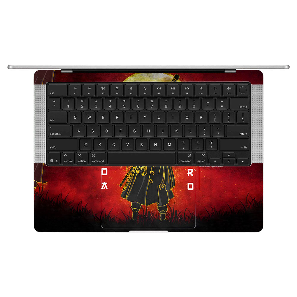 Zoro Under Golden Moon MacBook Pro 14 M5 Pro/Max 2026 Laptop Skin