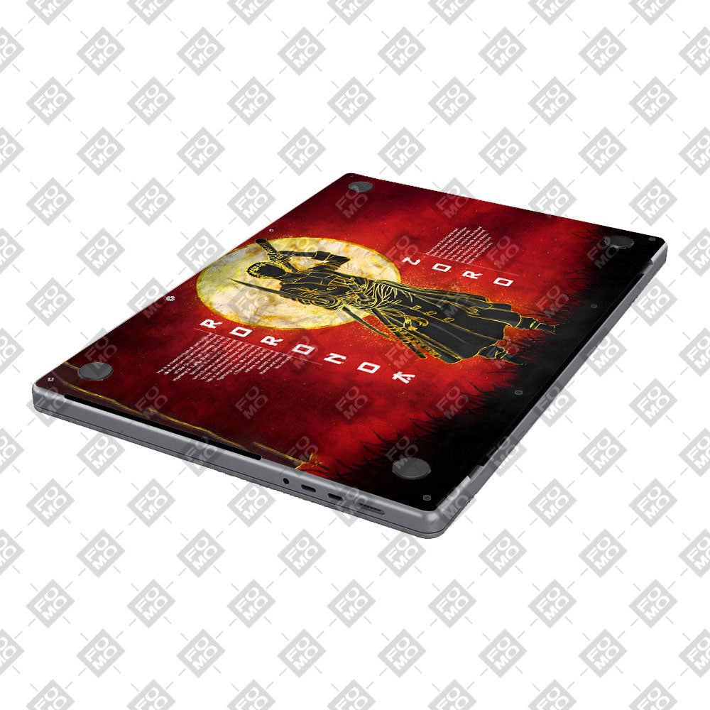 Zoro Under Golden Moon MacBook Pro 14 M5 Pro/Max 2026 Laptop Skin
