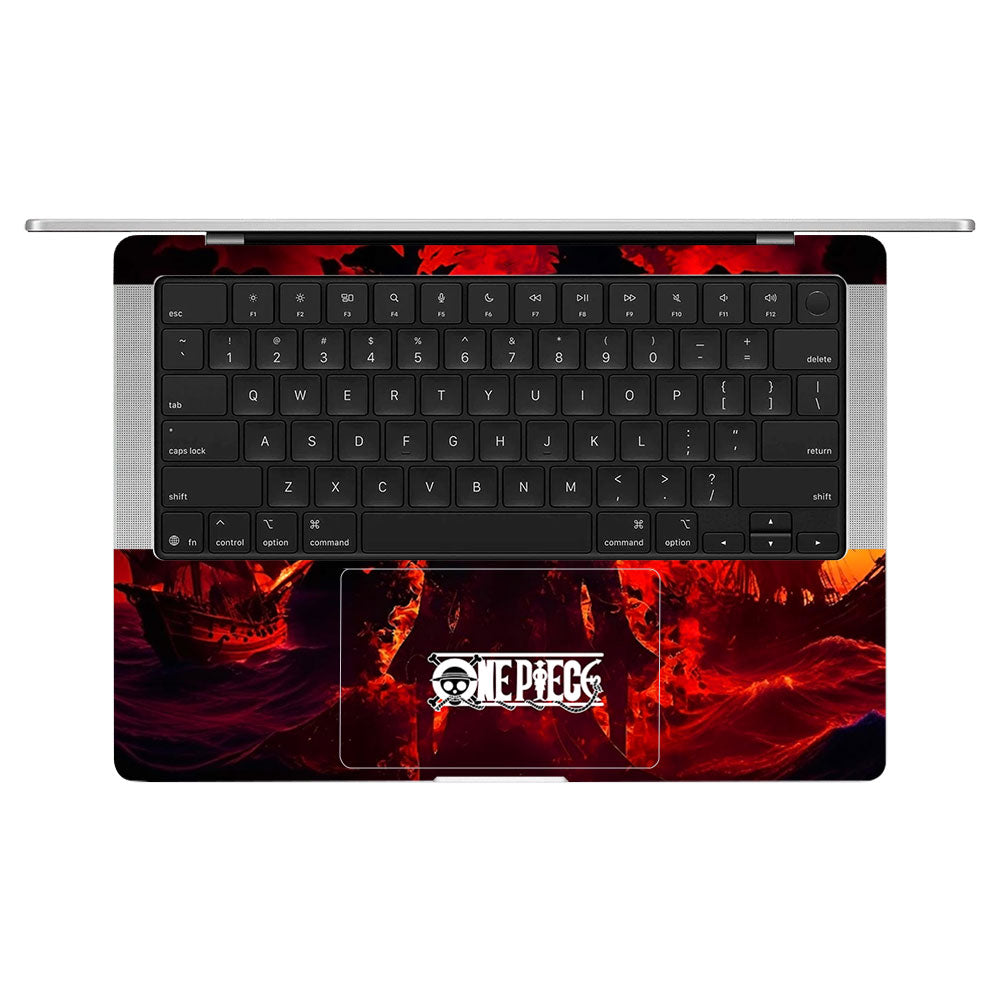 Luffy's Burning Tide MacBook Pro 14 M5 Pro/Max 2026 Laptop Skin