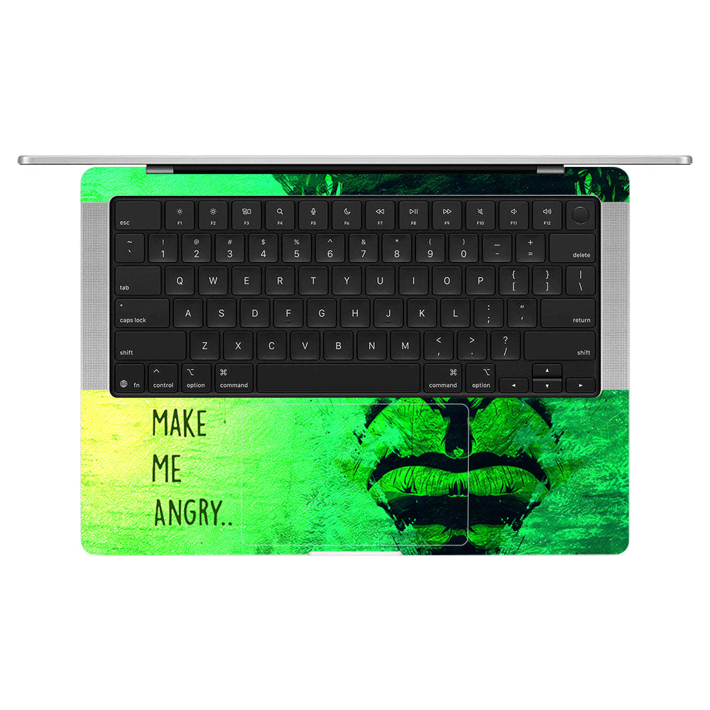 Hulk Don't Make Me Angry MacBook Pro 14 M5 2025 Laptop Skin