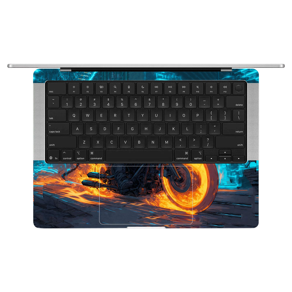 Hellfire Rider MacBook Pro 14 M5 2025 Laptop Skin