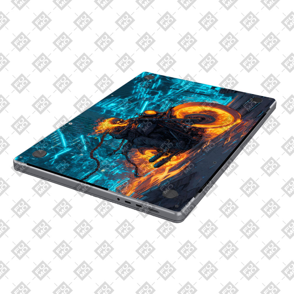 Hellfire Rider MacBook Pro 14 M5 2025 Laptop Skin