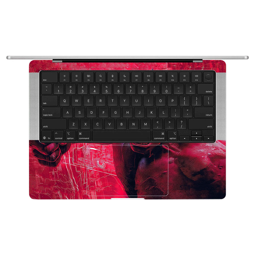 Gamma Rage Red Hulk MacBook Pro 14 M5 2025  Laptop Skin