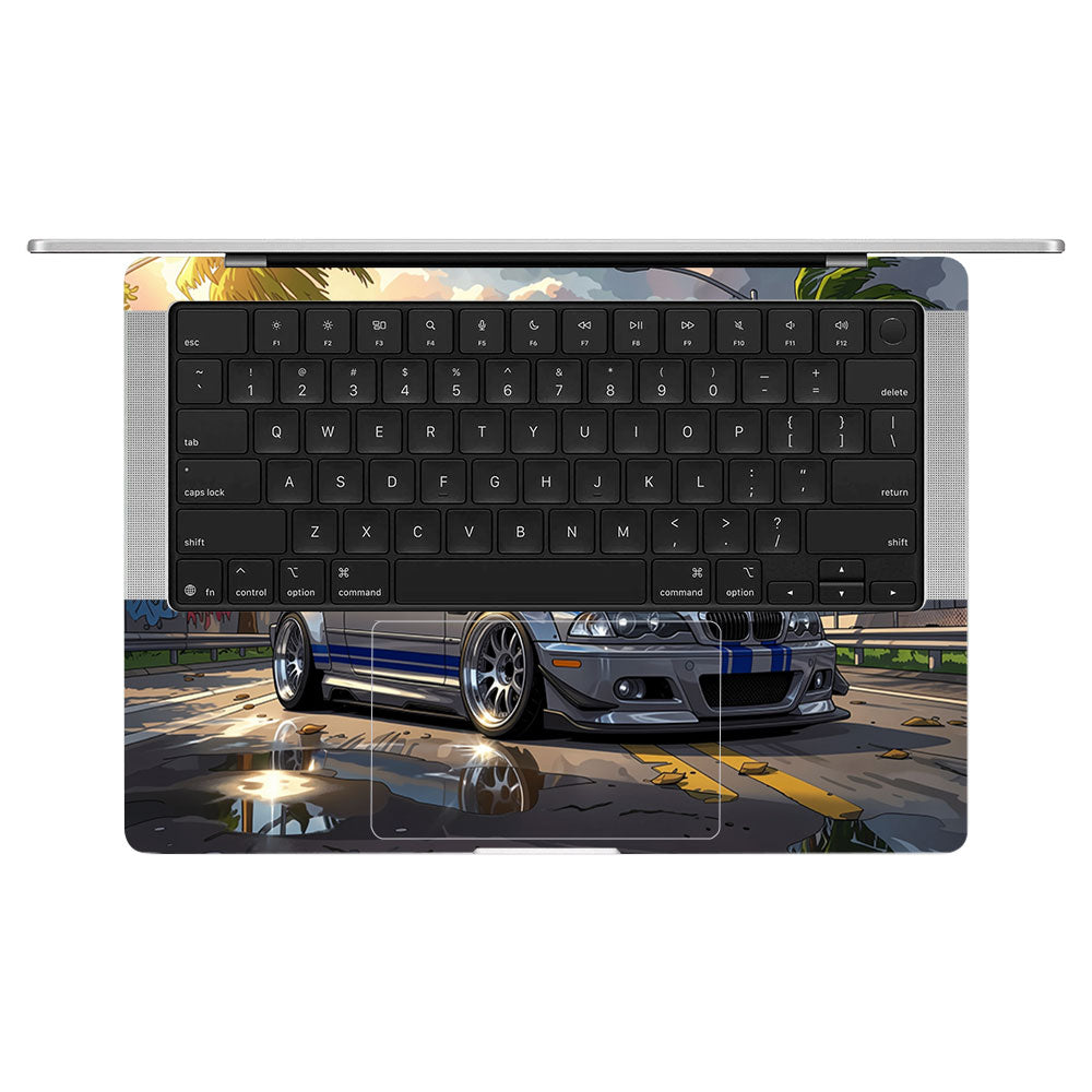 Street Icon BMW E46 Drift Legend MacBook Pro 14 M5 2025  Laptop Skin