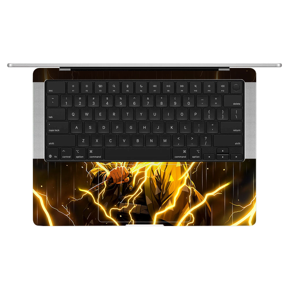 Thunder Soul Lightning Zenitsu MacBook Pro 14 M5 Pro/Max 2026  Laptop Skin
