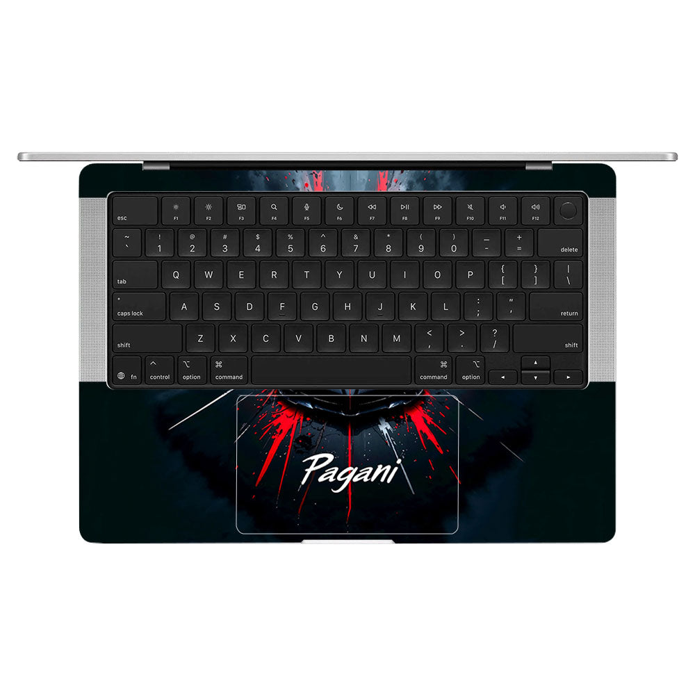 Pagani Midnight Impact MacBook Pro 14 M5 2025  Laptop Skin