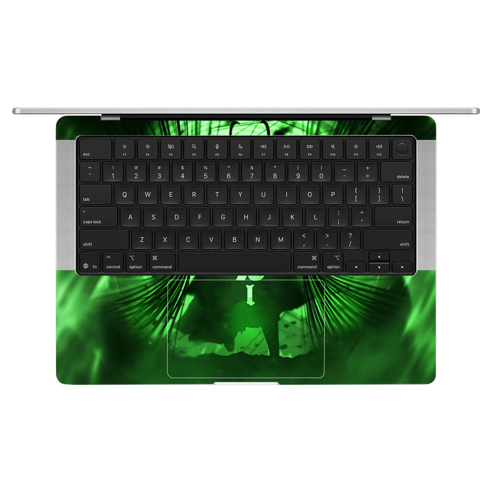 Loki's Green Aura MacBook Pro 14 M5 2025 Laptop Skin