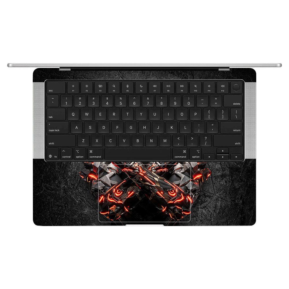 Black Panther Glowing Fury MacBook Pro 14 M5 2025 Laptop Skin