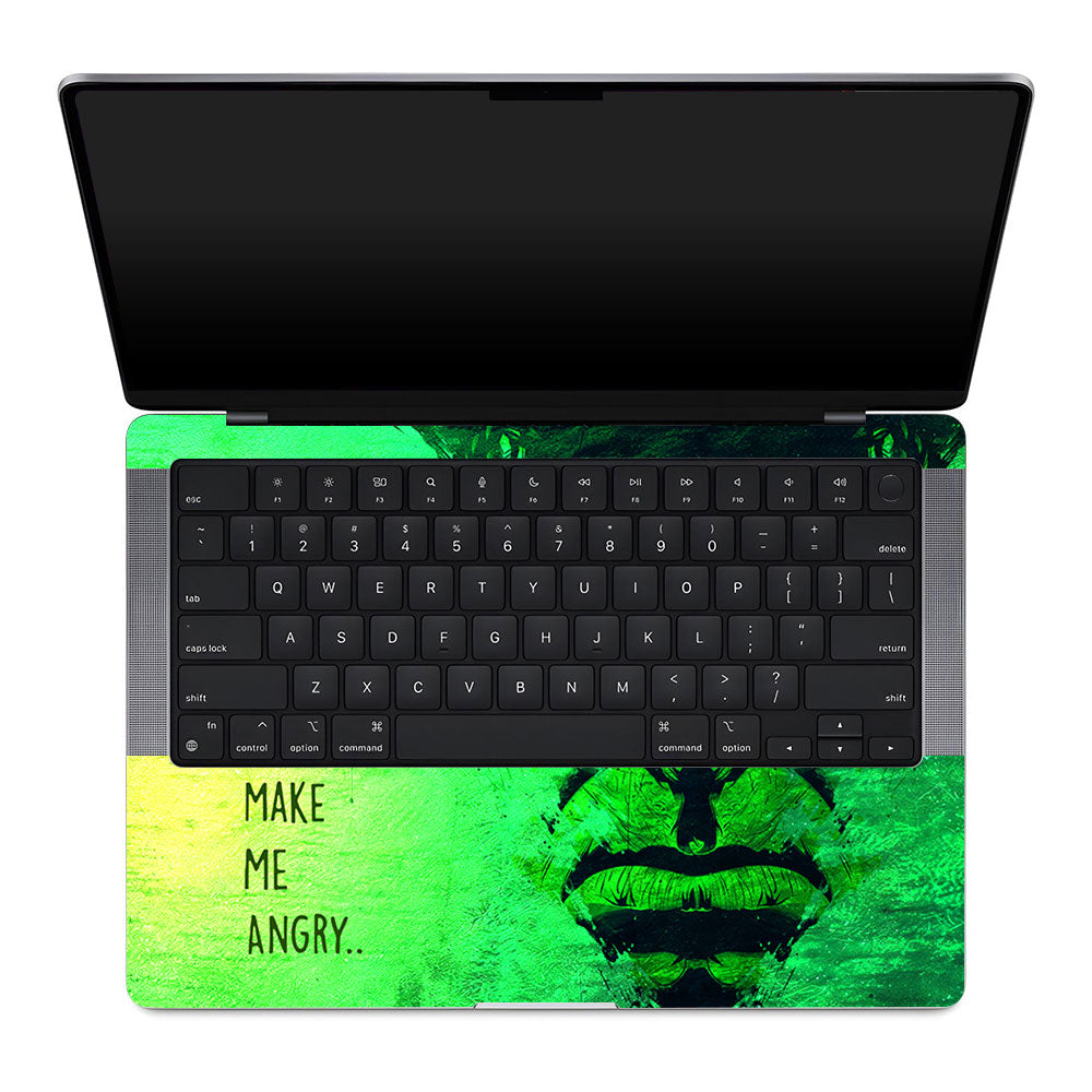 Hulk Don't Make Me Angry MacBook Pro 14 M1, M2, M3, M4 2021-2024 Laptop Skin
