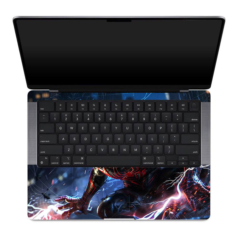 Neon Web Hero MacBook Pro 14 M1, M2, M3, M4 2021-2024 3D Laptop Skin