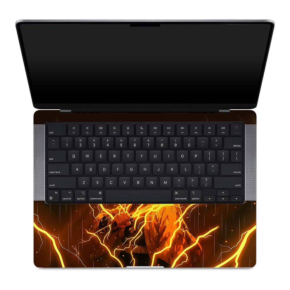 Thunder Soul Lightning Zenitsu MacBook Pro 14 M1, M2, M3, M4 2021-2024 Laptop Skin