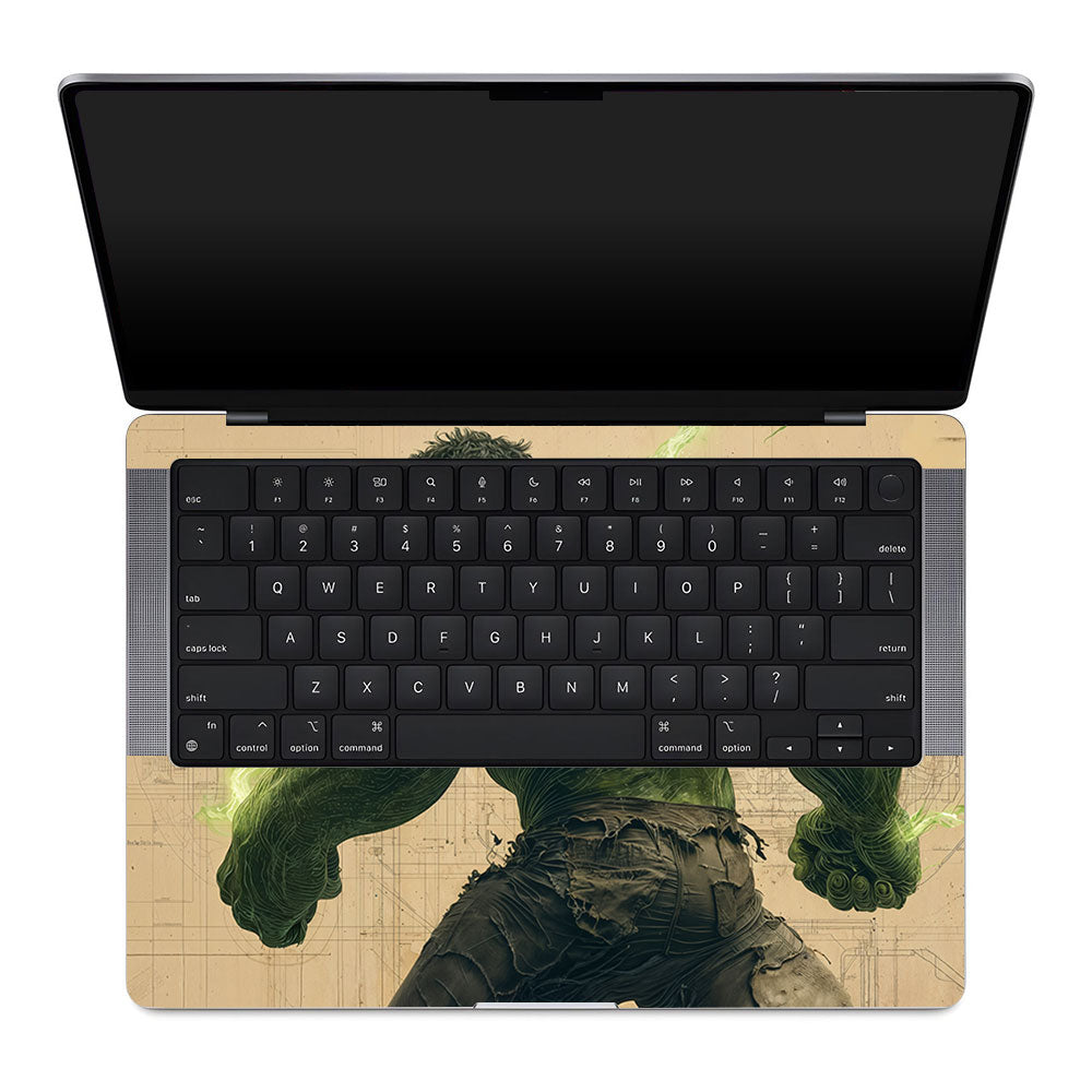 Hulk Unleashed MacBook Pro 14 M1, M2, M3, M4 2021-2024 Laptop Skin