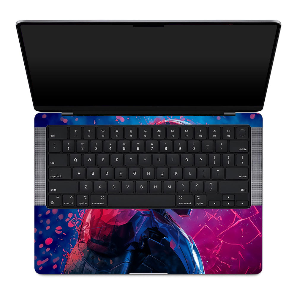Iron Man Neon Tech MacBook Pro 14 M1, M2, M3, M4 2021-2024 Laptop Skin