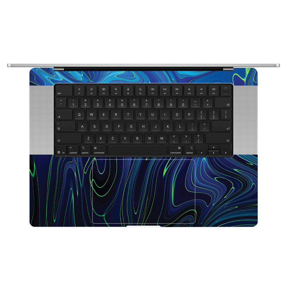 Cobalt Liquid Design MacBook Pro 16 M5 Pro/Max 2026 Laptop Skin