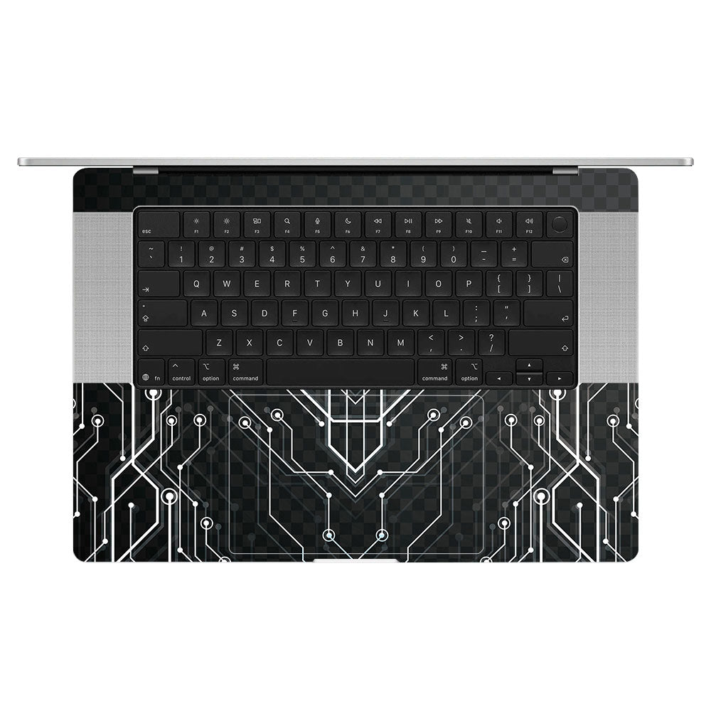 Black Digital Circuit MacBook Pro 16 M5 Pro/Max 2026 Laptop Skin