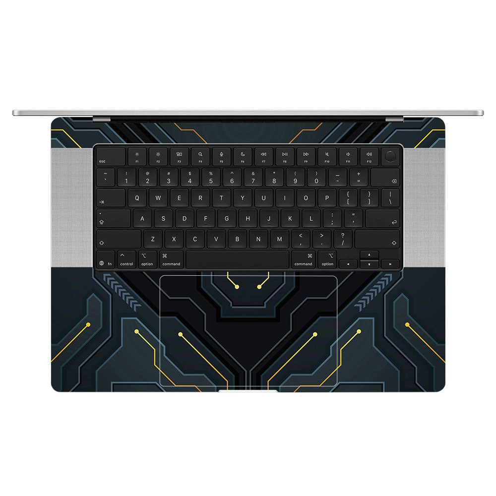 Futuristic Techno MacBook Pro 16 M5 Pro/Max 2026 Laptop Skin
